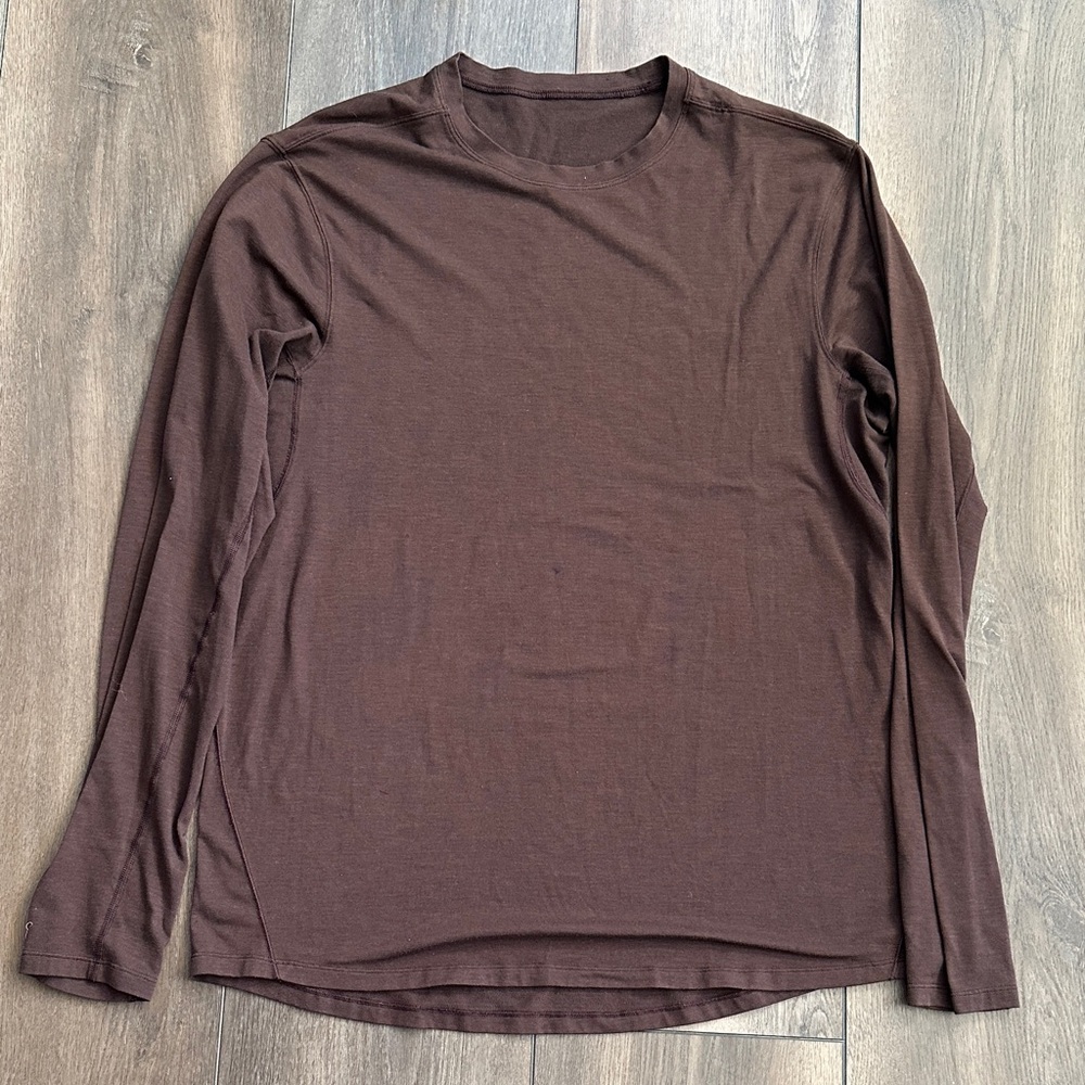 lululemon athletica Men's Long-Sleeve Crewneck — Dark Chocolate Brown